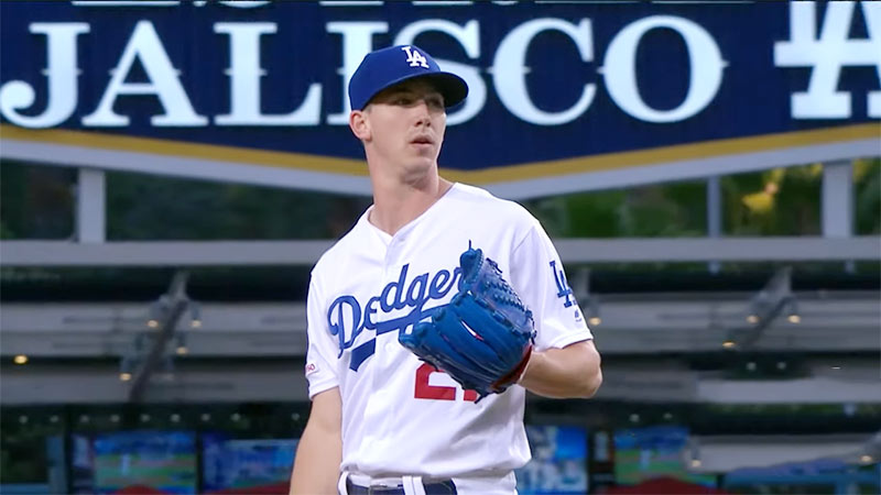 DODGERS WALKER ANTHONY BUEHLER FULL NAME SIGNED 22X26 CANVAS BECAKETT  WC23248