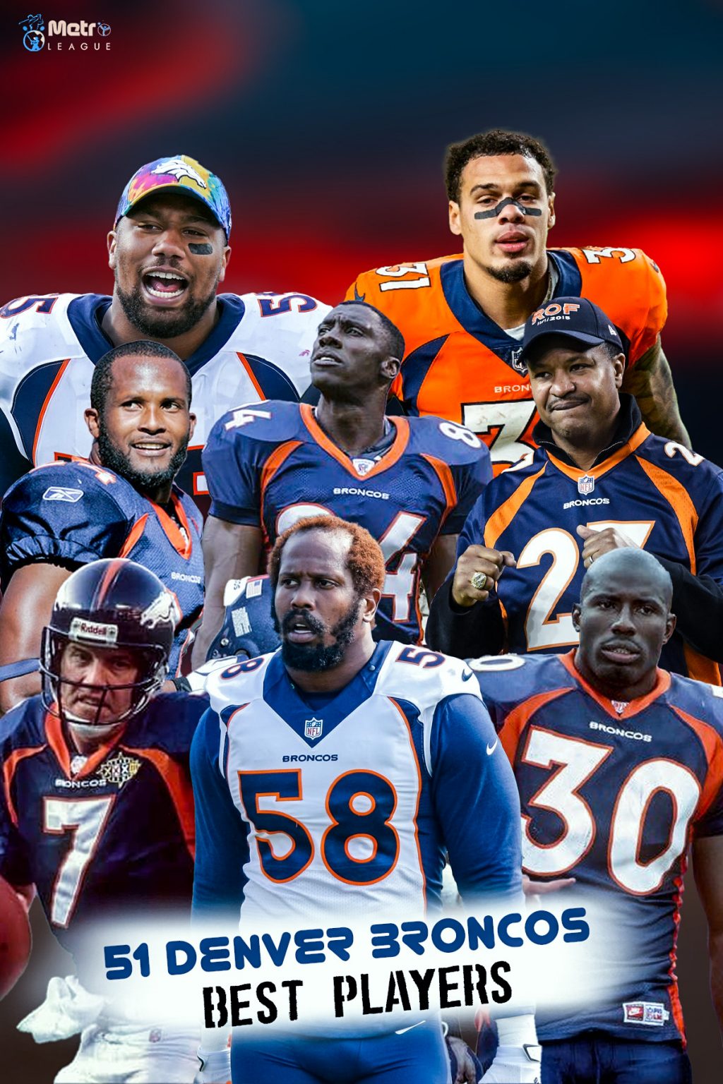 51 Denver Broncos Best Players Of All Time - Metro League