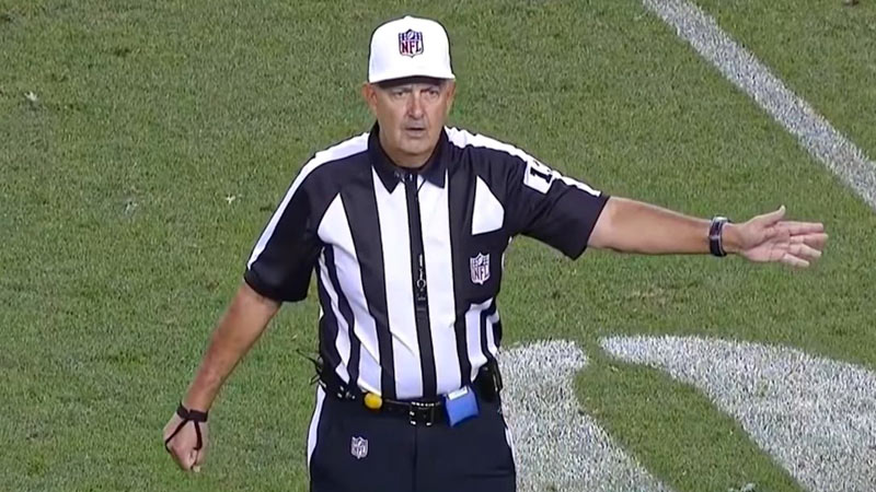 American Football Referee Position